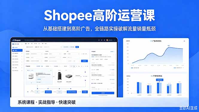 Shopee高阶运营课-2026年5月更新,从基础搭建到高阶广告,全链路实操破解流量销量瓶颈-星辰网创 - 网创副业项目资源站