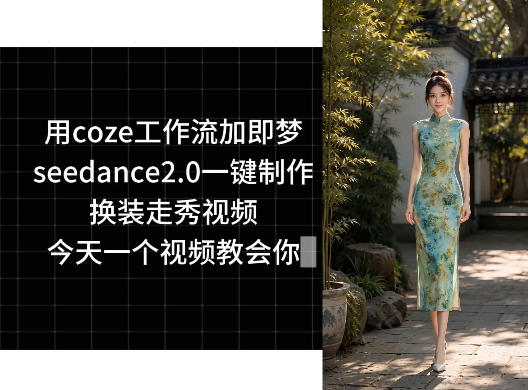 用coze工作流加即梦seedance2.0一键制作换装走秀视频，今天一个视频教会你 - 星辰网创 - 网创副业项目资源站-星辰网创 - 网创副业项目资源站