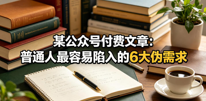 某公众号付费文章：普通人最容易陷入的6大伪需求 - 星辰网创 - 网创副业项目资源站-星辰网创 - 网创副业项目资源站