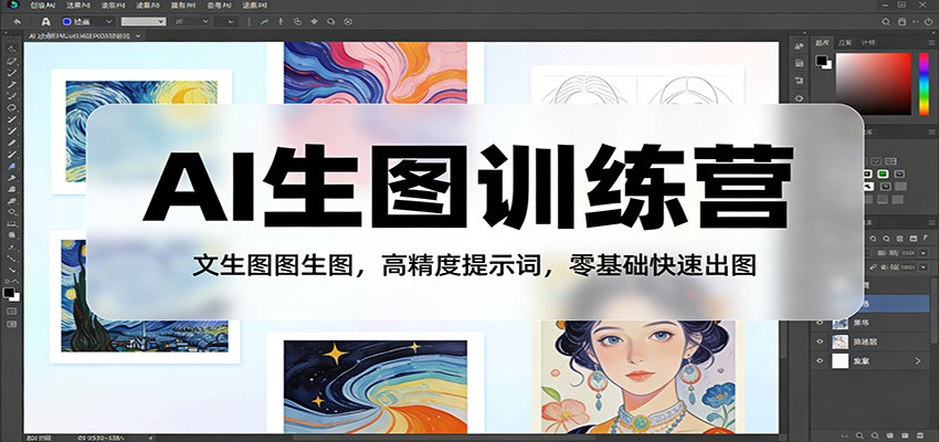 AI生图训练营：文生图图生图，高精度提示词，零基础快速出图 - 星辰网创 - 网创副业项目资源站-星辰网创 - 网创副业项目资源站