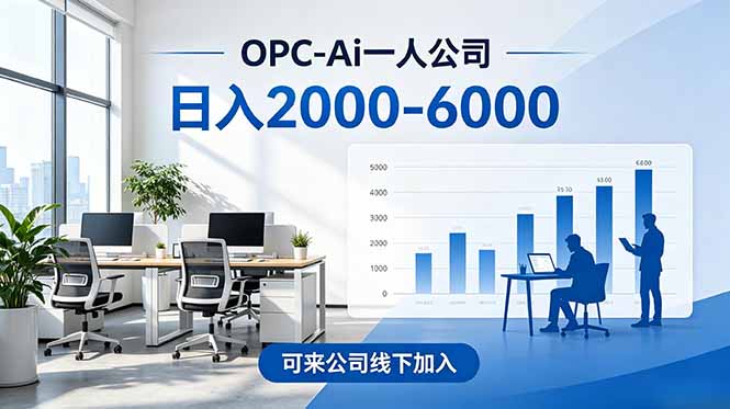 2026创业新风口—OPC一人公司模式震撼首发!日收益2000-6000+,项目绿色长久,安全稳健,合…-星辰网创 - 网创副业项目资源站