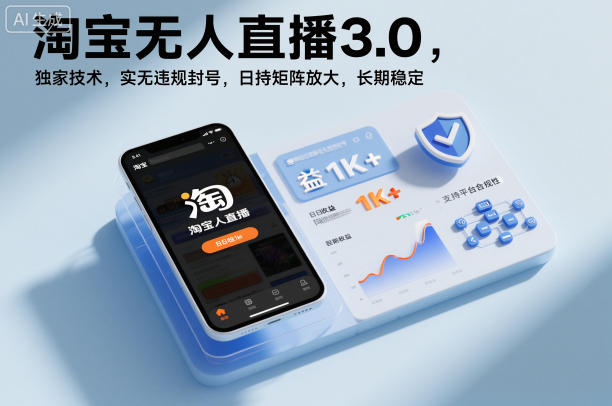 淘宝无人直播3.0，独家技术，实无违规封号，日收益1k+，支持矩阵放大，长期稳定【揭秘】 - 星辰网创 - 网创副业项目资源站-星辰网创 - 网创副业项目资源站