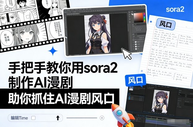 手把手教你用sora2制作AI漫剧，助你抓住AI漫剧风口 - 星辰网创 - 网创副业项目资源站-星辰网创 - 网创副业项目资源站