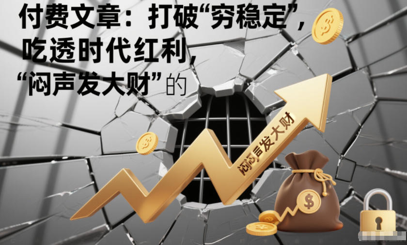 付费文章:打破“穷稳定”,吃透时代红利,“闷声发大财”的终极真谛