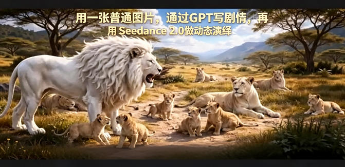 用一张普通图片，通过GPT写剧情，再用Seedance 2.0做动态演绎，居然能生成迪士尼风格搞笑动画-星辰网创 - 网创副业项目资源站