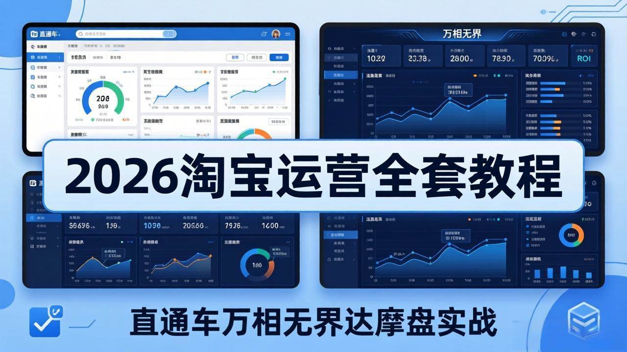 (18373期)2026淘宝运营全套教程(更新5月8日),直通车万相无界达摩盘实战,从基础到进阶提升流量转化-星辰网创 - 网创副业项目资源站