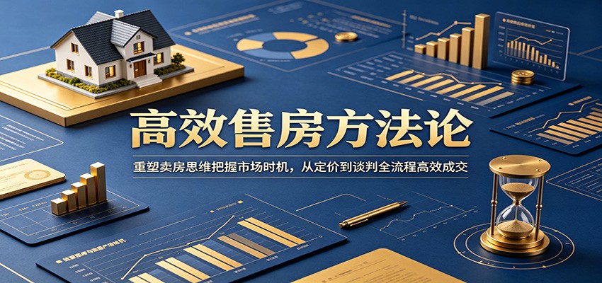 高效售房方法论：重塑卖房思维把握市场时机，从定价到谈判全流程高效成交 - 星辰网创 - 网创副业项目资源站-星辰网创 - 网创副业项目资源站
