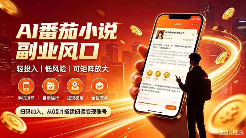 (20277期)AI番茄全自动挂机|24小时躺赚副业,轻投入|低风险|可矩阵放大-星辰网创 - 网创副业项目资源站