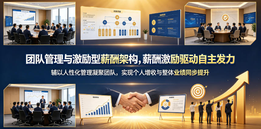 团队管理与激励型薪酬架构,薪酬激励驱动自主发力,辅以人性化管理凝聚团队,实现个人增收与整体业绩同步提升-星辰网创 - 网创副业项目资源站