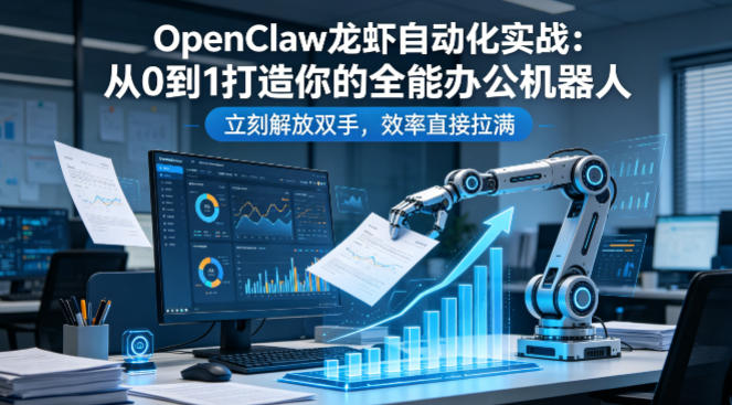 OpenClaw龙虾自动化实战：从0到1打造你的全能办公机器人，立刻解放双手，效率直接拉满 - 星辰网创 - 网创副业项目资源站-星辰网创 - 网创副业项目资源站