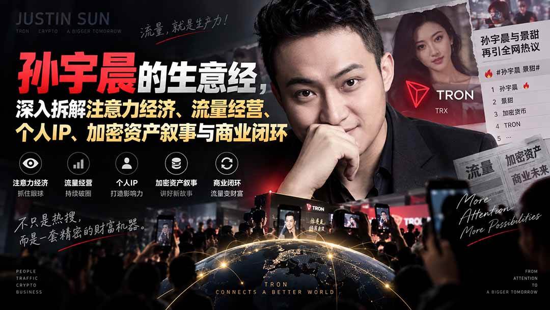 （20290期）某星球精华文章——孙宇晨的生意经，深入拆解注意力经济、流量经营、个人IP、加密资产叙事与商业闭环-星辰网创 - 网创副业项目资源站