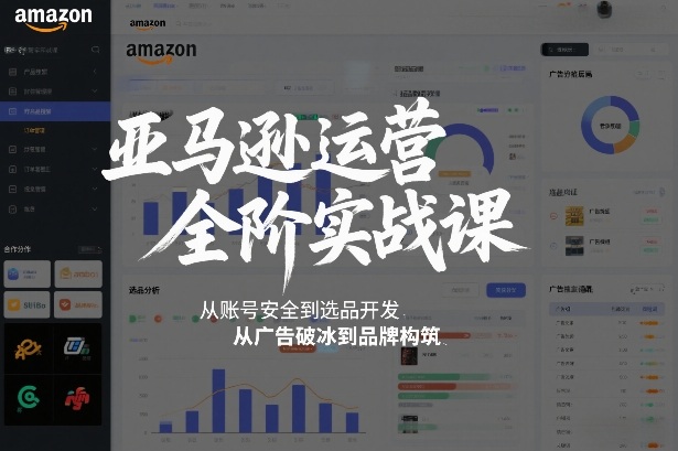 亚马逊运营全阶实战课，从账号安全到选品开发，从广告破冰到品牌构筑（更新2026年2月） - 星辰网创 - 网创副业项目资源站-星辰网创 - 网创副业项目资源站