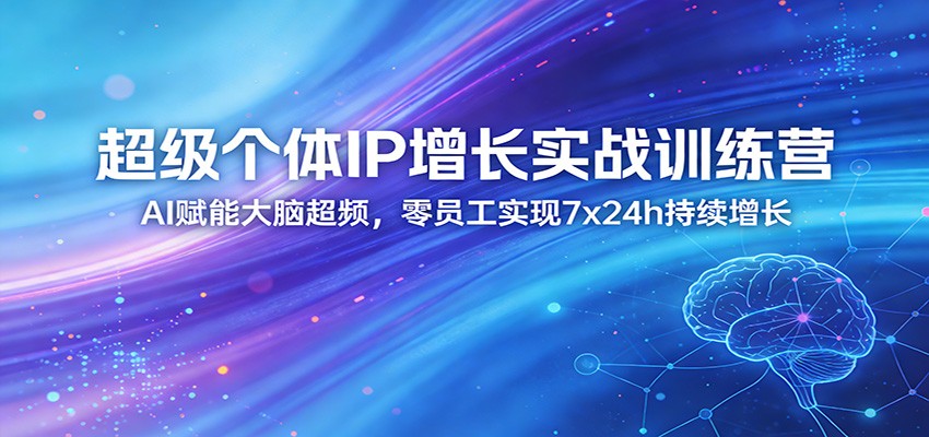 超级个体IP增长实战训练营：AI赋能大脑超频，零员工实现7x24h持续增长（更新） - 星辰网创 - 网创副业项目资源站-星辰网创 - 网创副业项目资源站