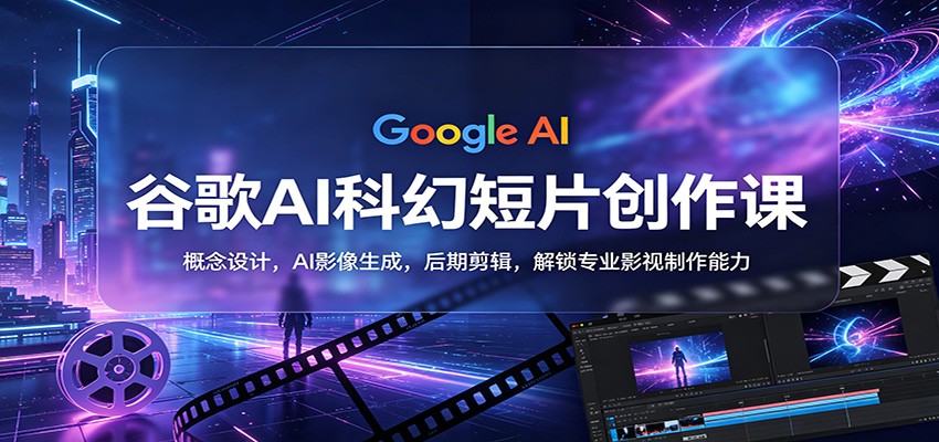 谷歌AI科幻短片创作课：概念设计，AI影像生成，后期剪辑，解锁专业影视制作能力 - 星辰网创 - 网创副业项目资源站-星辰网创 - 网创副业项目资源站