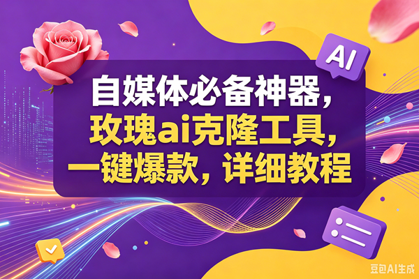 (18977期)玫瑰ai克隆工具,一键爆款ai神器,自媒体的必备工具,50多个功能,详细教程-星辰网创 - 网创副业项目资源站
