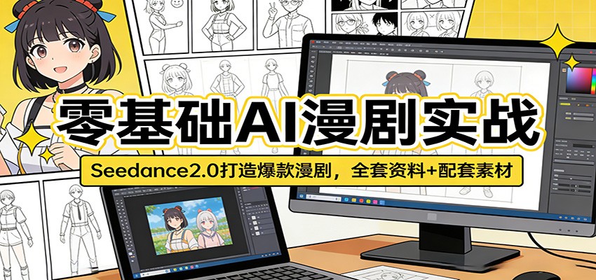 零基础AI漫剧实战：Seedance2.0打造爆款漫剧，全套资料+配套素材 - 星辰网创 - 网创副业项目资源站-星辰网创 - 网创副业项目资源站