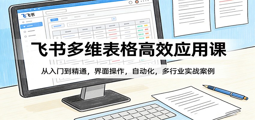 飞书多维表格高效应用课：从入门到精通，界面操作，自动化，多行业实战案例 - 星辰网创 - 网创副业项目资源站-星辰网创 - 网创副业项目资源站