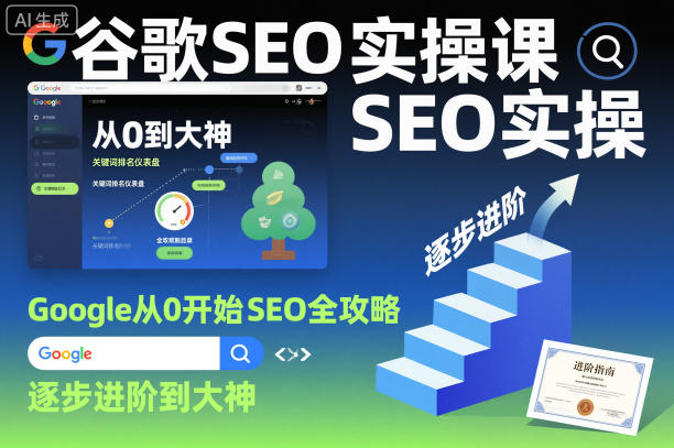 谷歌SEO实操课，Google从0开始SEO全攻略，逐步进阶到大神 - 星辰网创 - 网创副业项目资源站-星辰网创 - 网创副业项目资源站