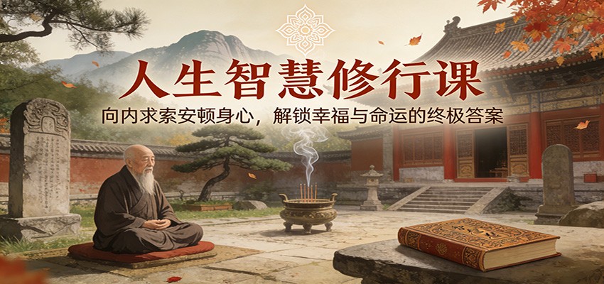 人生智慧修行课：向内求索安顿身心，解锁幸福与命运的终极答案 - 星辰网创 - 网创副业项目资源站-星辰网创 - 网创副业项目资源站