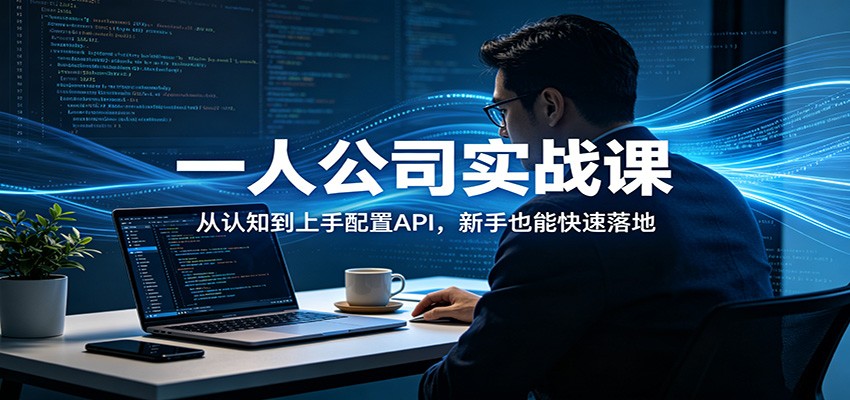一人公司实战课：从认知到上手配置API，新手也能快速落地 - 星辰网创 - 网创副业项目资源站-星辰网创 - 网创副业项目资源站
