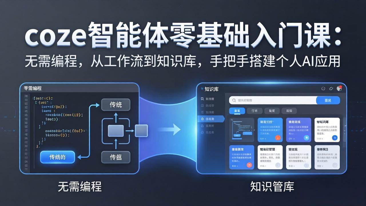 (17775期)coze智能体零基础入门课:无需编程,从工作流到知识库,手把手搭建个人AI应用 (17775期)coze智能体零基础入门课:无需编程,从工作流到知识库,手把手搭建个人AI应用