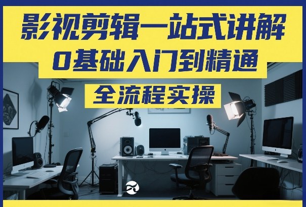 影视剪辑一站式讲解，0基础入门到精通，全流程实操 - 星辰网创 - 网创副业项目资源站-星辰网创 - 网创副业项目资源站