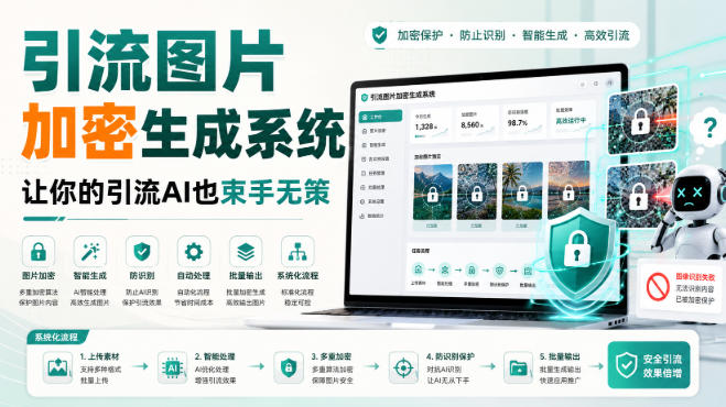 引流图片加密生成系统,让你的引流AI也束手无策-星辰网创 - 网创副业项目资源站