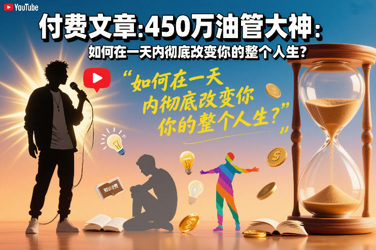 付费文章：450万油管大神：如何在一天内彻底改变你的整个人生？ - 星辰网创 - 网创副业项目资源站-星辰网创 - 网创副业项目资源站