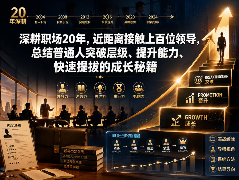 付费文章:深耕职场20年,近距离接触上百位领导,总结普通人突破层级、提升能力、快速提拔的成长秘籍(全网独家干货)-星辰网创 - 网创副业项目资源站