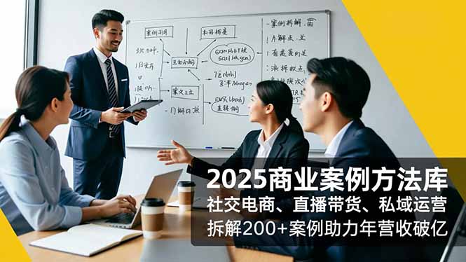 2025商业案例方法库，社交电商、直播带货、私域运营，拆解200+案例助力年营收破亿-星辰网创 - 网创副业项目资源站