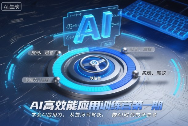 AI高效能应用训练营第一期,学会AI应用力,从提问到驾驭,做AI时代的领航者