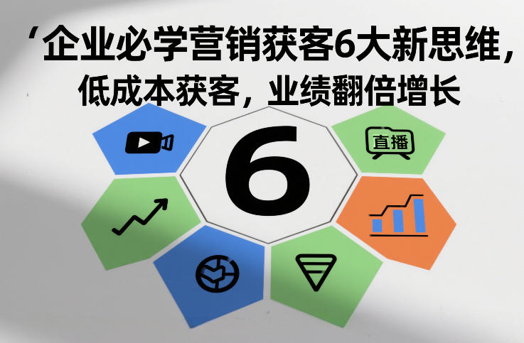 企业必学营销获客6大新思维，低成本获客，业绩翻倍增长 - 星辰网创 - 网创副业项目资源站-星辰网创 - 网创副业项目资源站