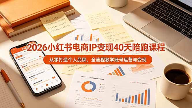 （19103期）2026小红书电商IP变现40天陪跑课程-11期，从零打造个人品牌，全流程教学账号运营与变现 - 星辰网创 - 网创副业项目资源站-星辰网创 - 网创副业项目资源站