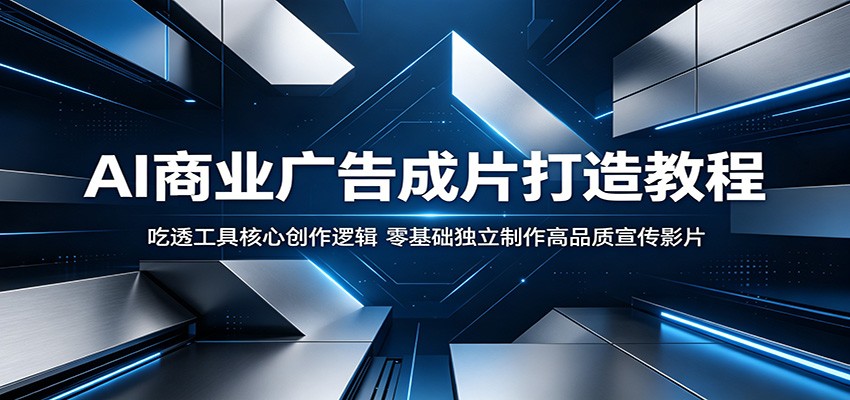 AI商业广告成片打造教程：吃透工具核心创作逻辑，零基础独立制作高品质宣传影片 - 星辰网创 - 网创副业项目资源站-星辰网创 - 网创副业项目资源站