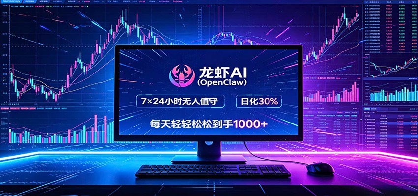 龙虾AI(OpenClaw)全自动挂机，智能操控电脑高效执行任务，每天轻松到手四位数 - 星辰网创 - 网创副业项目资源站-星辰网创 - 网创副业项目资源站