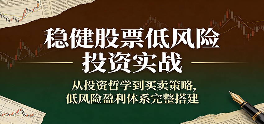稳健股票低风险投资实战：从投资哲学到买卖策略，低风险盈利体系完整搭建 - 星辰网创 - 网创副业项目资源站-星辰网创 - 网创副业项目资源站
