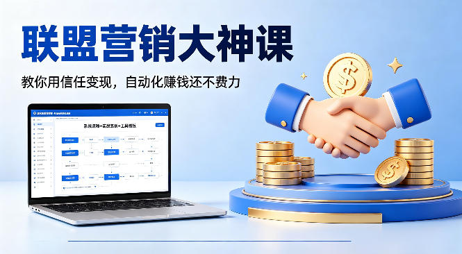 联盟营销大神课，教你用信任变现，自动化賺钱还不费力【原创双语字幕】 - 星辰网创 - 网创副业项目资源站-星辰网创 - 网创副业项目资源站