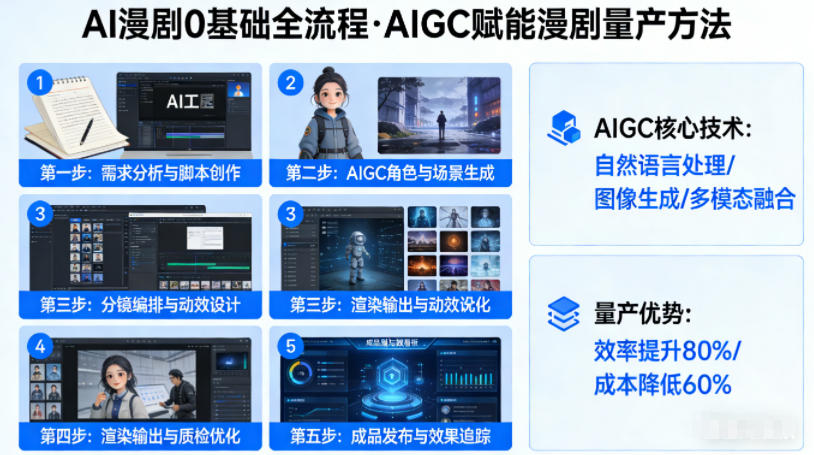 AI漫剧0基础全流程，快速掌握AIGC赋能的漫剧量产方法-星辰网创 - 网创副业项目资源站