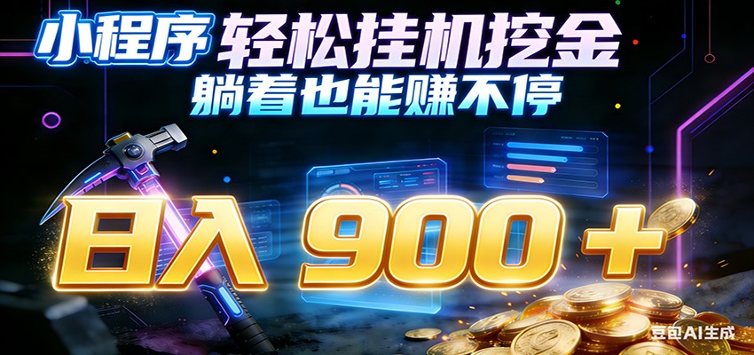 小程序挂机挖金，自动赚金币换现金，多号并行日入900+，轻松搞副业 - 星辰网创 - 网创副业项目资源站-星辰网创 - 网创副业项目资源站