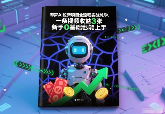 即梦AI拉新项目全流程实战教学，一条视频收益3张，新手0基础也能上手 - 星辰网创 - 网创副业项目资源站-星辰网创 - 网创副业项目资源站