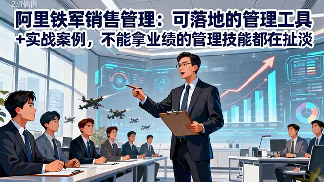 阿里铁军销售管理：可落地的管理工具+实战案例，不能拿业绩的管理都在扯淡-星辰网创 - 网创副业项目资源站