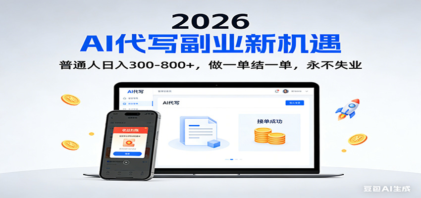 2026 副业首选！AI 代写日入 300-800，普通人0门槛，做一单结一单！ - 星辰网创 - 网创副业项目资源站-星辰网创 - 网创副业项目资源站