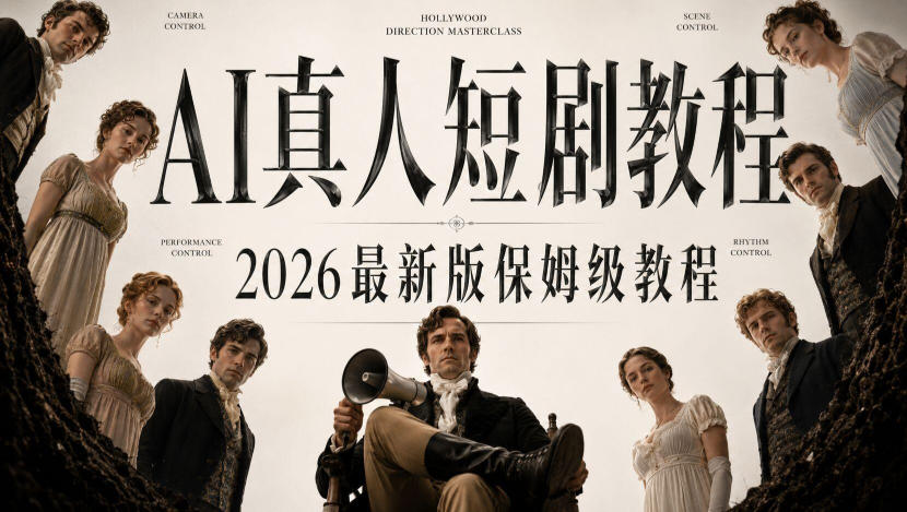 AI真人短剧制作全流程,AI视频大佬专为零基础研制的AI短剧教程,保姆级教程,新手一学就会!-星辰网创 - 网创副业项目资源站