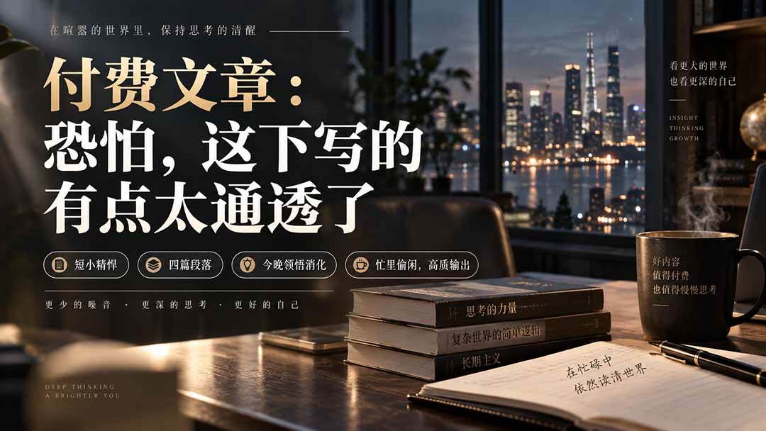 (20317期)灏泽付费文章:恐怕,这下写的有点太通透了-星辰网创 - 网创副业项目资源站
