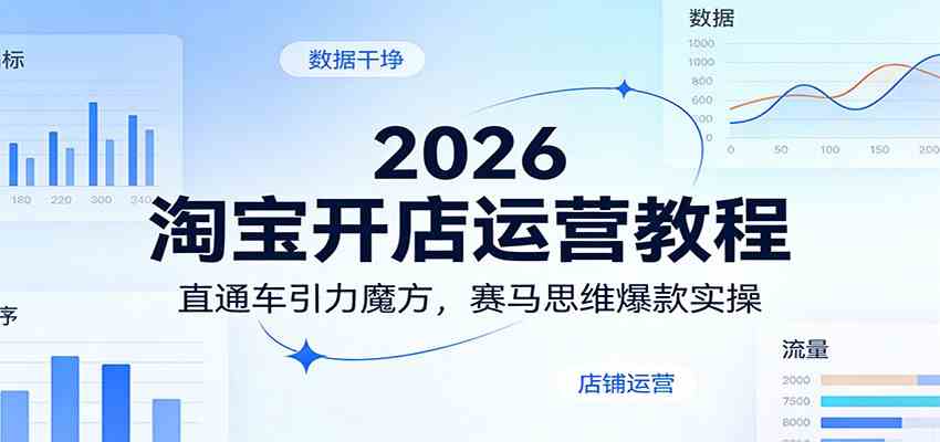 2026淘宝开店运营教程:直通车引力魔方,赛马思维爆款实操 2026淘宝开店运营教程:直通车引力魔方,赛马思维爆款实操