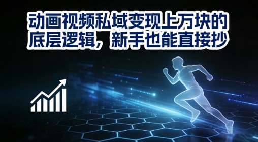 动画视频私域变现上W的底层逻辑，新手也能直接抄 - 星辰网创 - 网创副业项目资源站-星辰网创 - 网创副业项目资源站