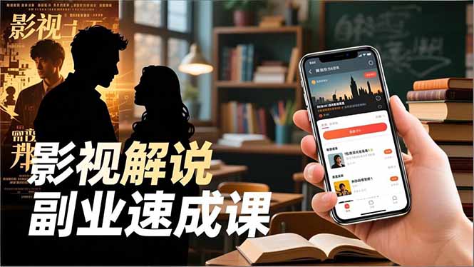 Tk影视解说副业速成课,软件安装、全流程实操、爆款预设,新手两周变现-星辰网创 - 网创副业项目资源站