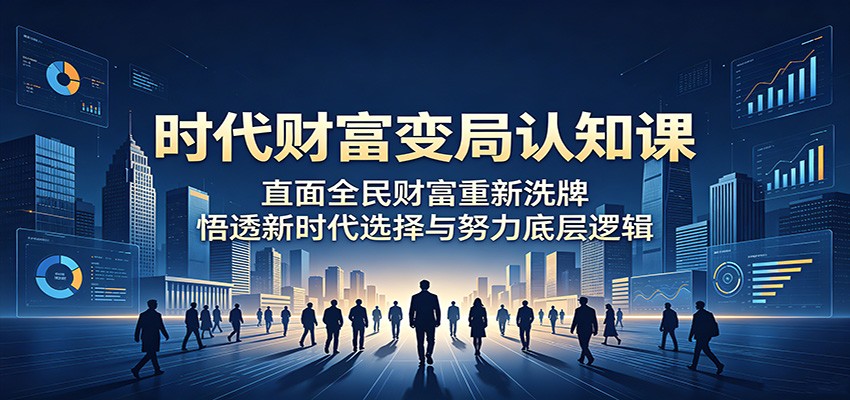 时代财富变局认知课:直面全民财富重新洗牌,悟透新时代选择与努力底层逻辑-星辰网创 - 网创副业项目资源站