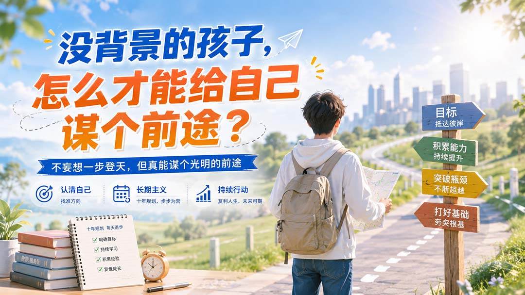 (20180期)付费文章:没背景的孩子,怎么才能给自己谋个前途?-星辰网创 - 网创副业项目资源站
