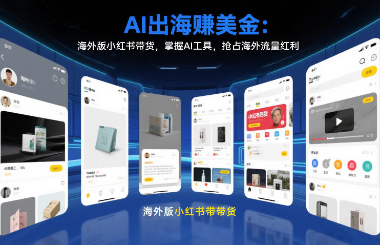 AI出海賺美金：海外版小红书带货，掌握AI工具，抢占海外流量红利(更新2026) - 星辰网创 - 网创副业项目资源站-星辰网创 - 网创副业项目资源站